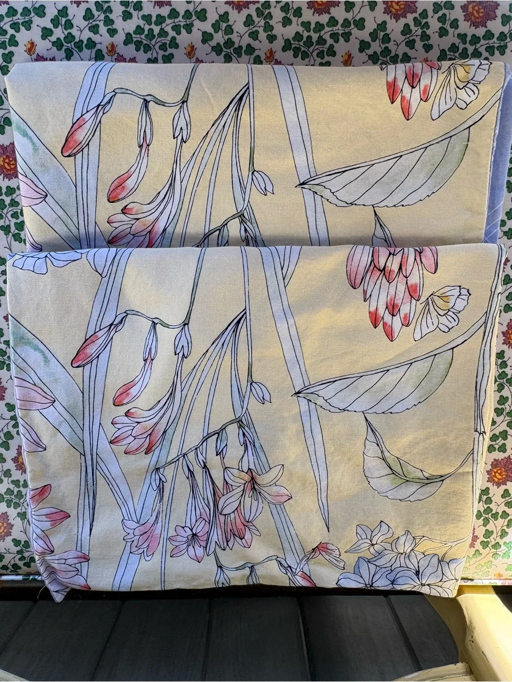 Charter Club Yellow Floral 🌸🌺Set of 2 Cotton Floral Pillow Shams